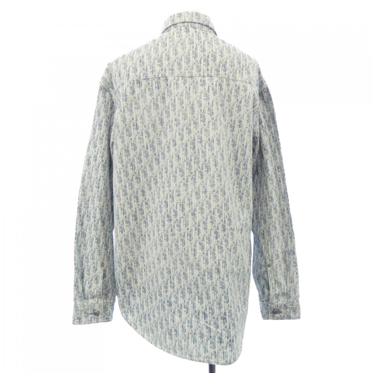 Dior Oblique Kasuri Cotton Denim Shirt — view 2