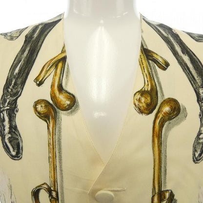Hermes Vintage Propos Bottes Twill Lane Vest — view 5