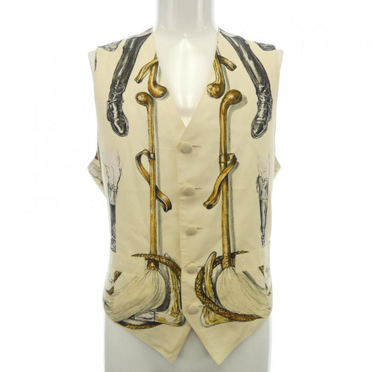 Hermes Vintage Propos Bottes Twill Lane Vest