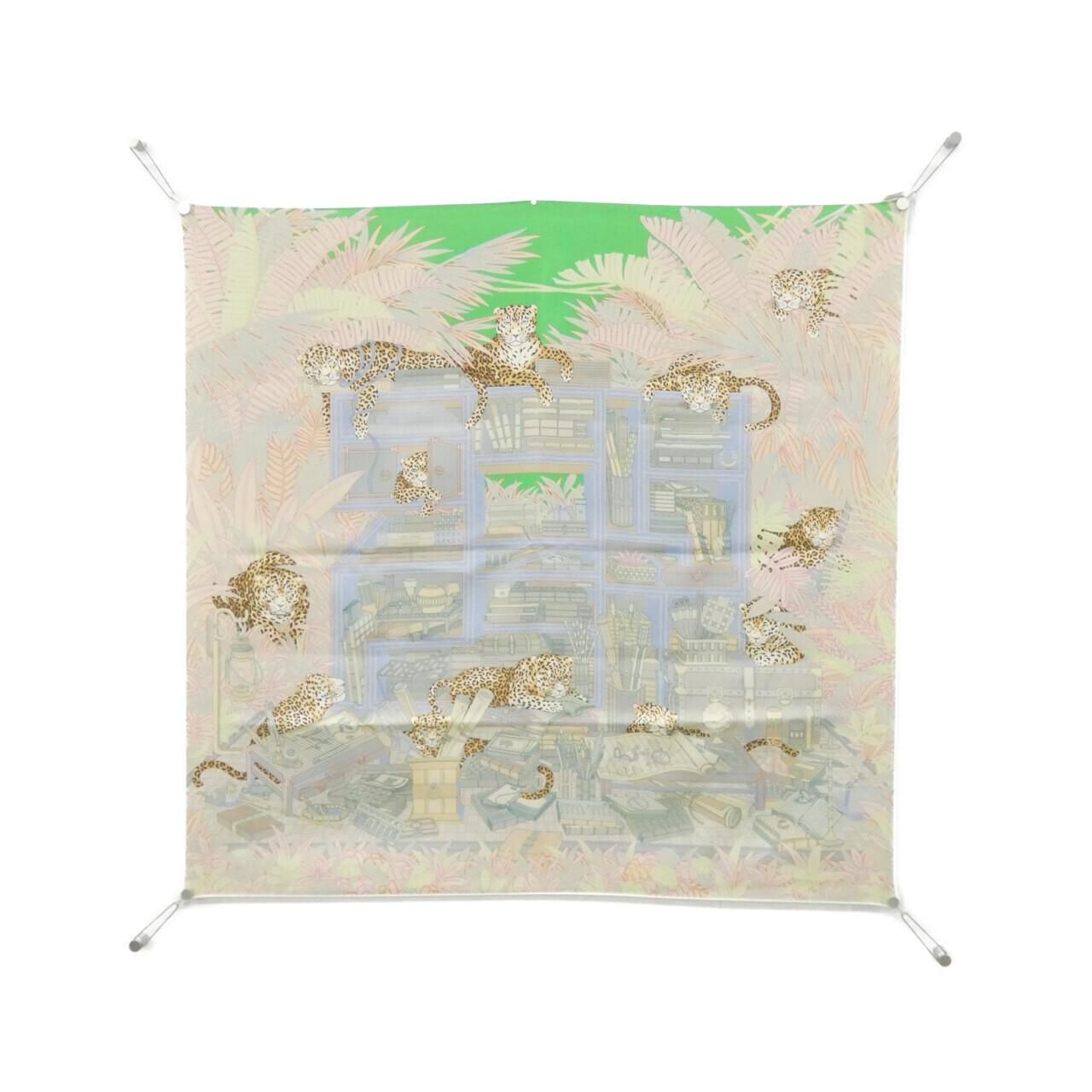 Hermes les Douze Leopards Carre Double Face Scarf — view 2