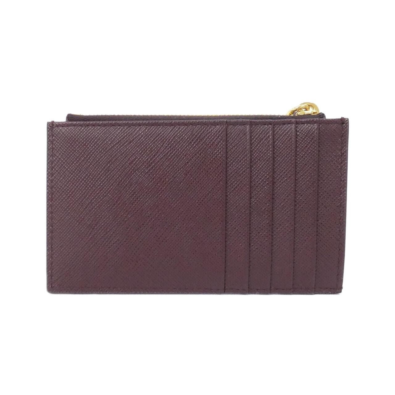 Prada Coin Case Coin Purse Burgundy — view 2