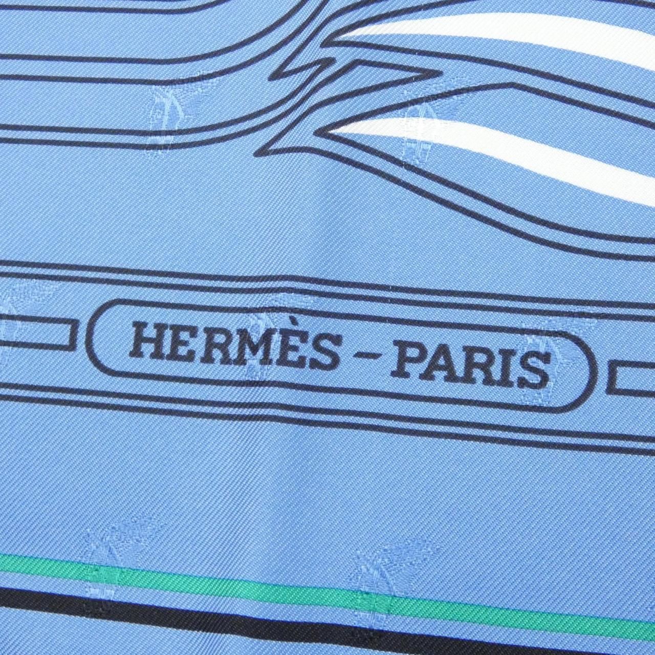 Hermes Carre Scarf Blue — view 2