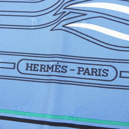 Hermes Carre Scarf Blue — view 2