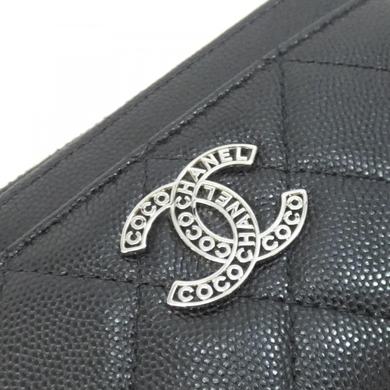 Chanel Card Case Card Holders Black — view 7
