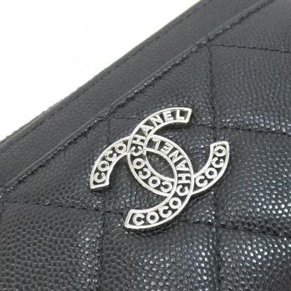 Chanel Card Case Card Holders Black — view 7