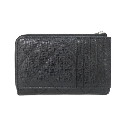 Chanel Card Case Card Holders Black — view 2