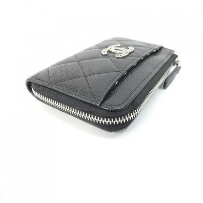 Chanel Card Case Card Holders Black — view 3