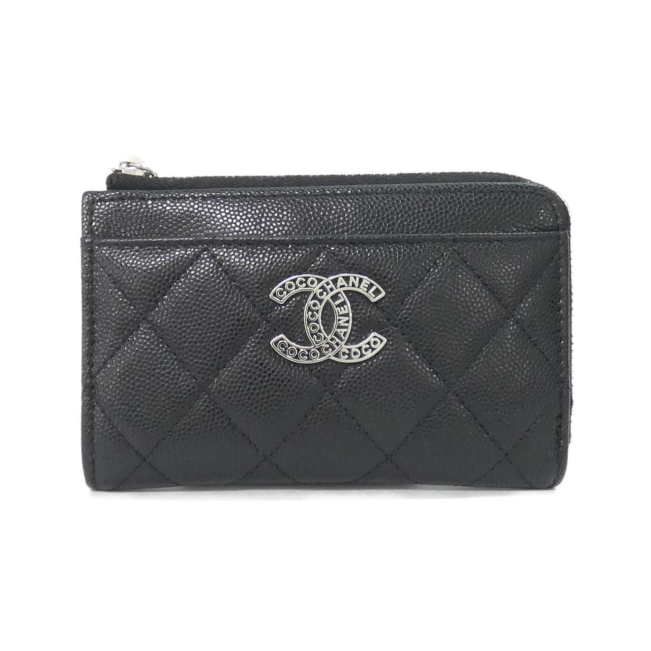 Chanel Card Case Card Holders Black