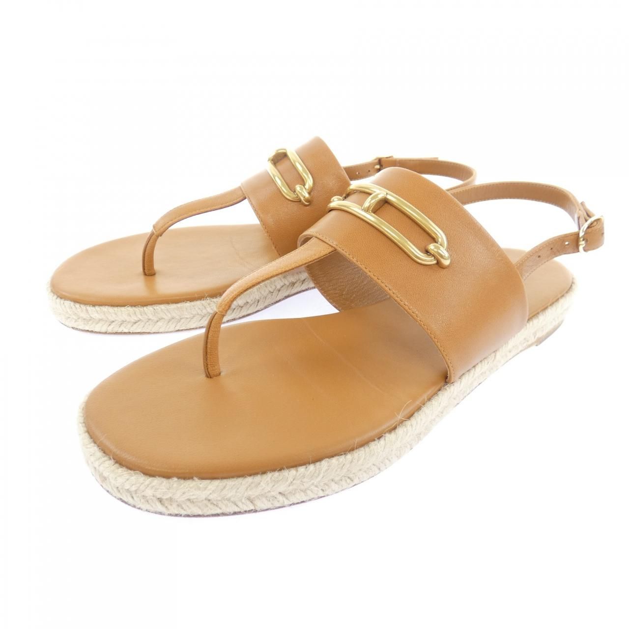 Hermes Eloise Sandals Brown — view 3