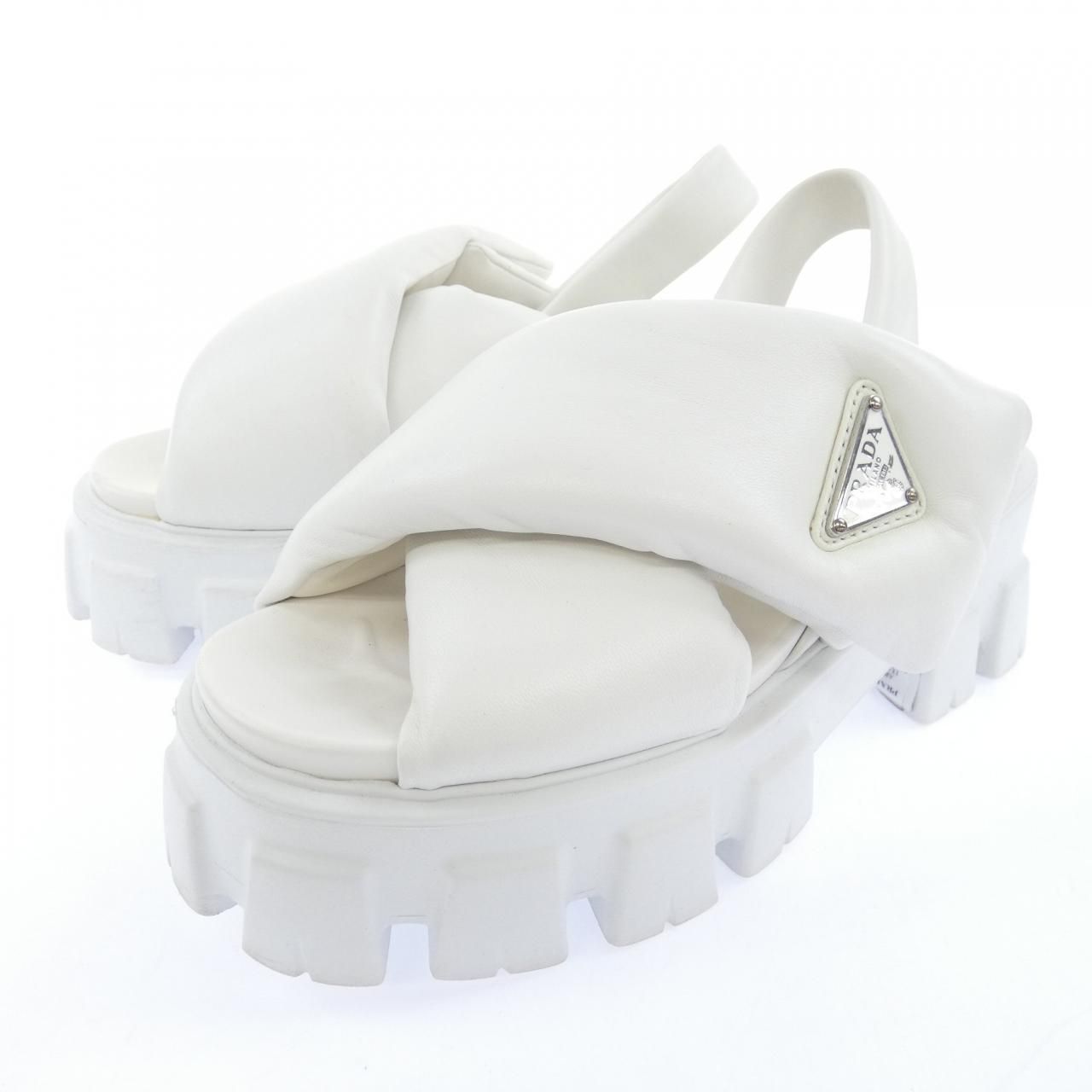 Prada Monolith Sandals Triangle Logo — view 3
