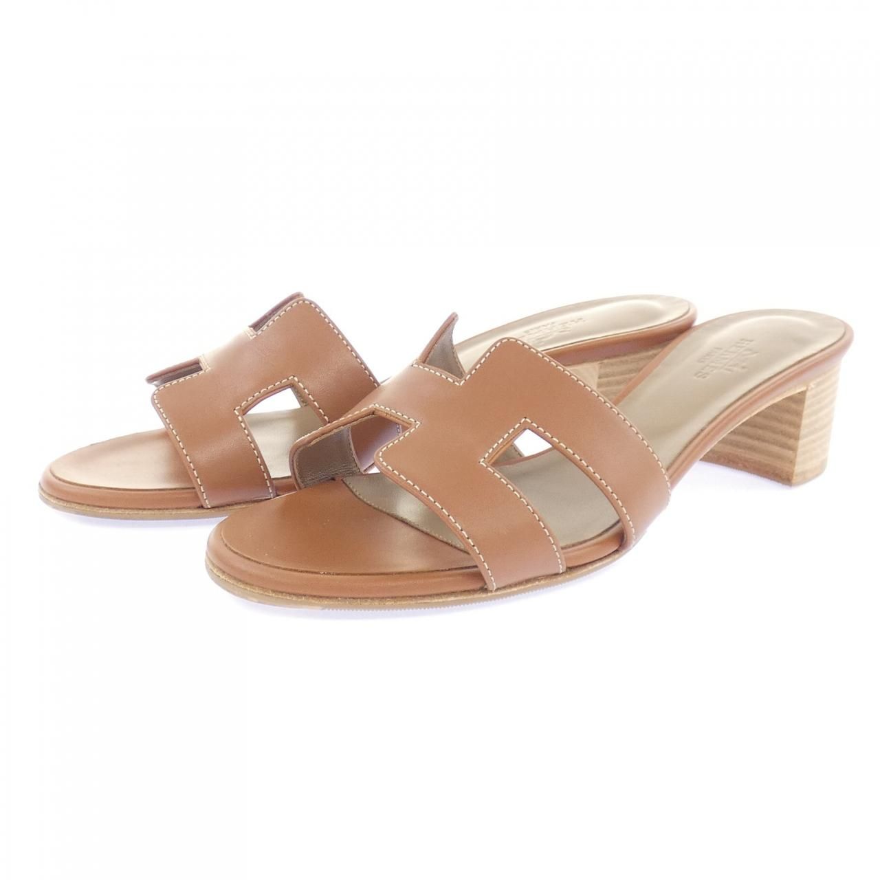 Hermes Oasis Sandals Brown — view 3