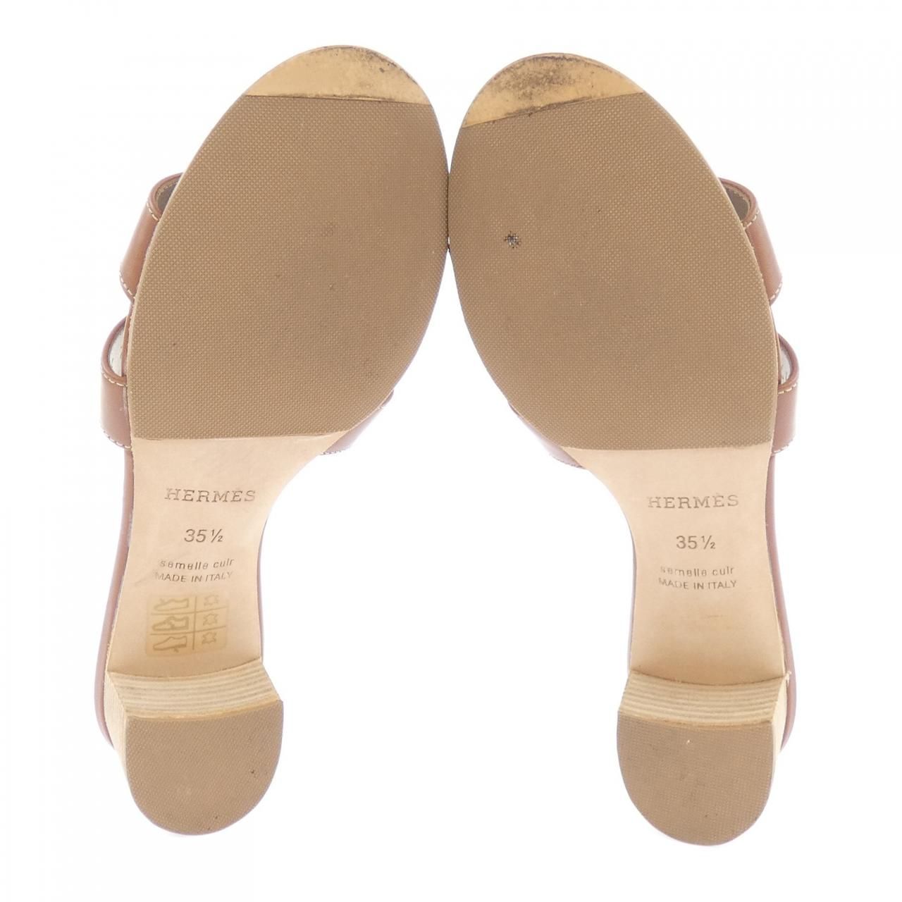 Hermes Oasis Sandals Brown — view 4