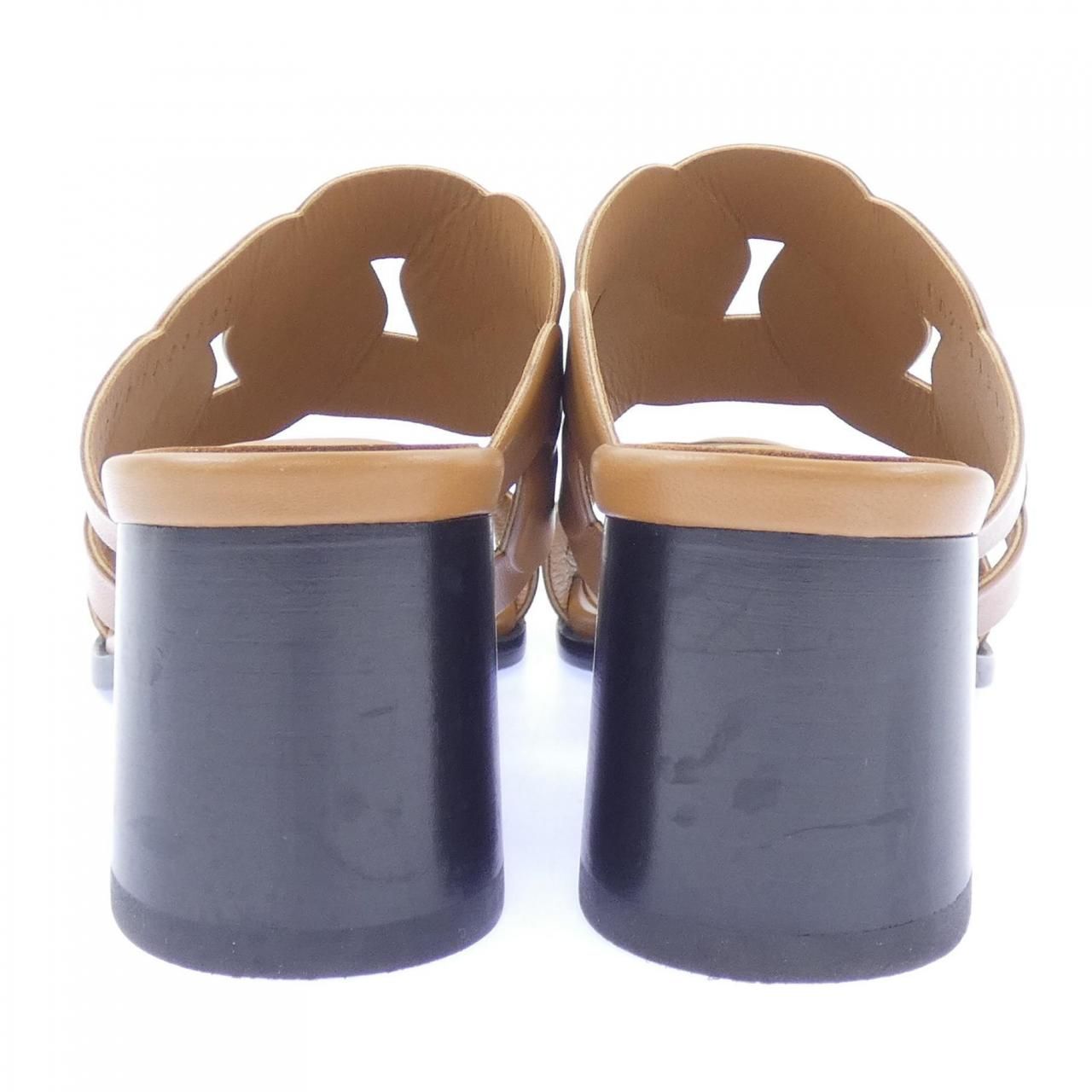 Hermes Gabby Chene Gourmet Trusade Sandals — view 5