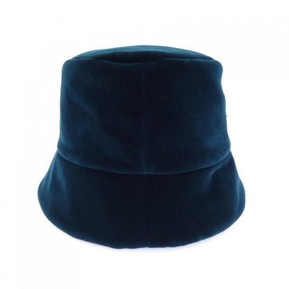 Prada Triangle Logo Velvet Bucket Hat — view 4