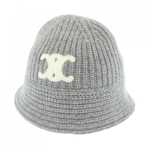Celine Triomphe Hat Gray