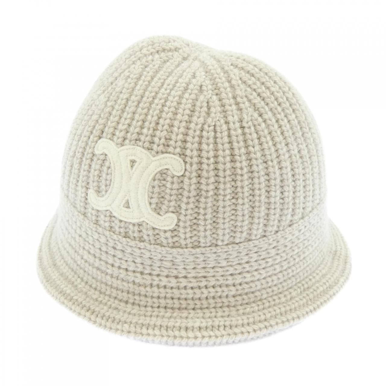 Celine Triomphe Hat Beige