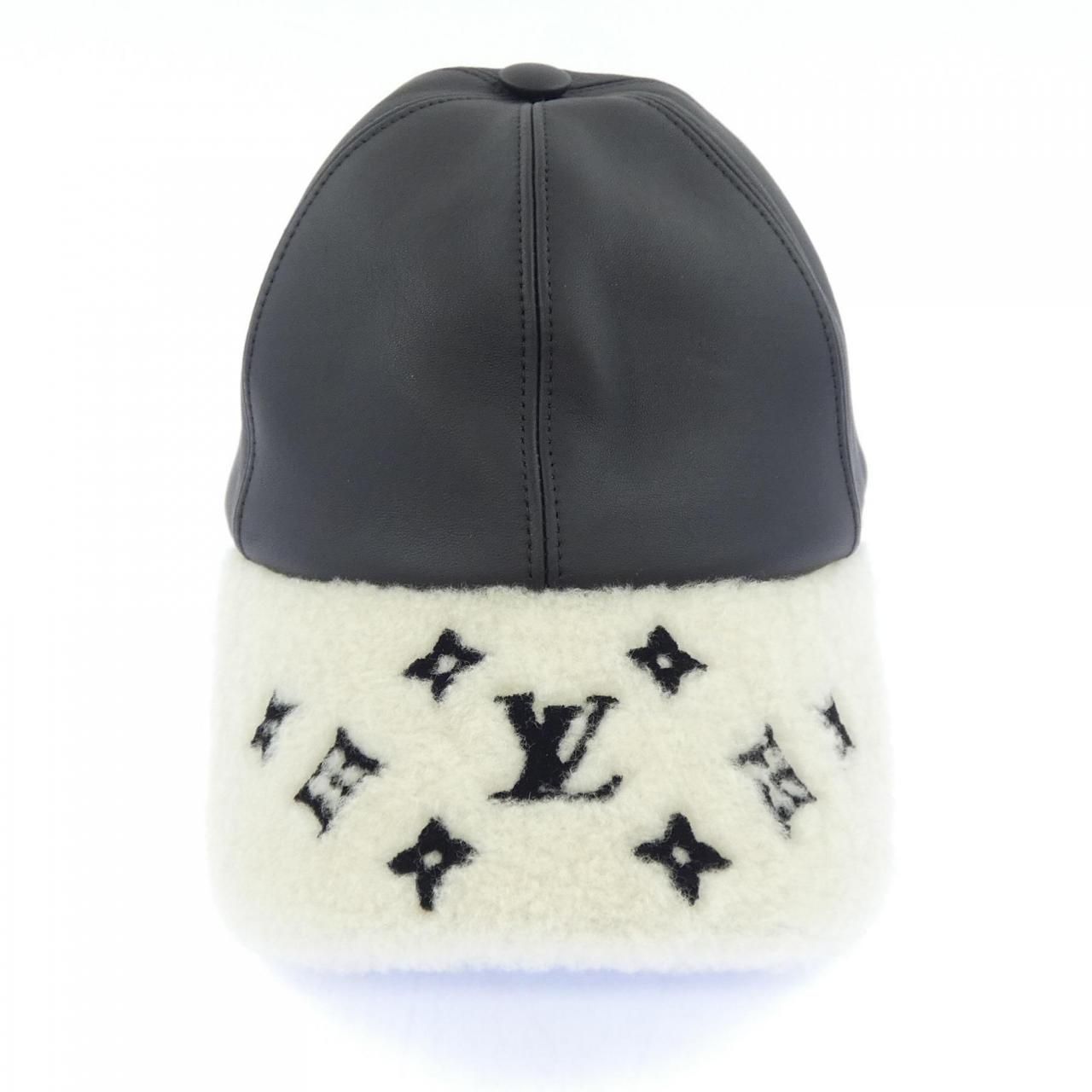 Louis Vuitton Shearling Visor Cap Hat — view 2