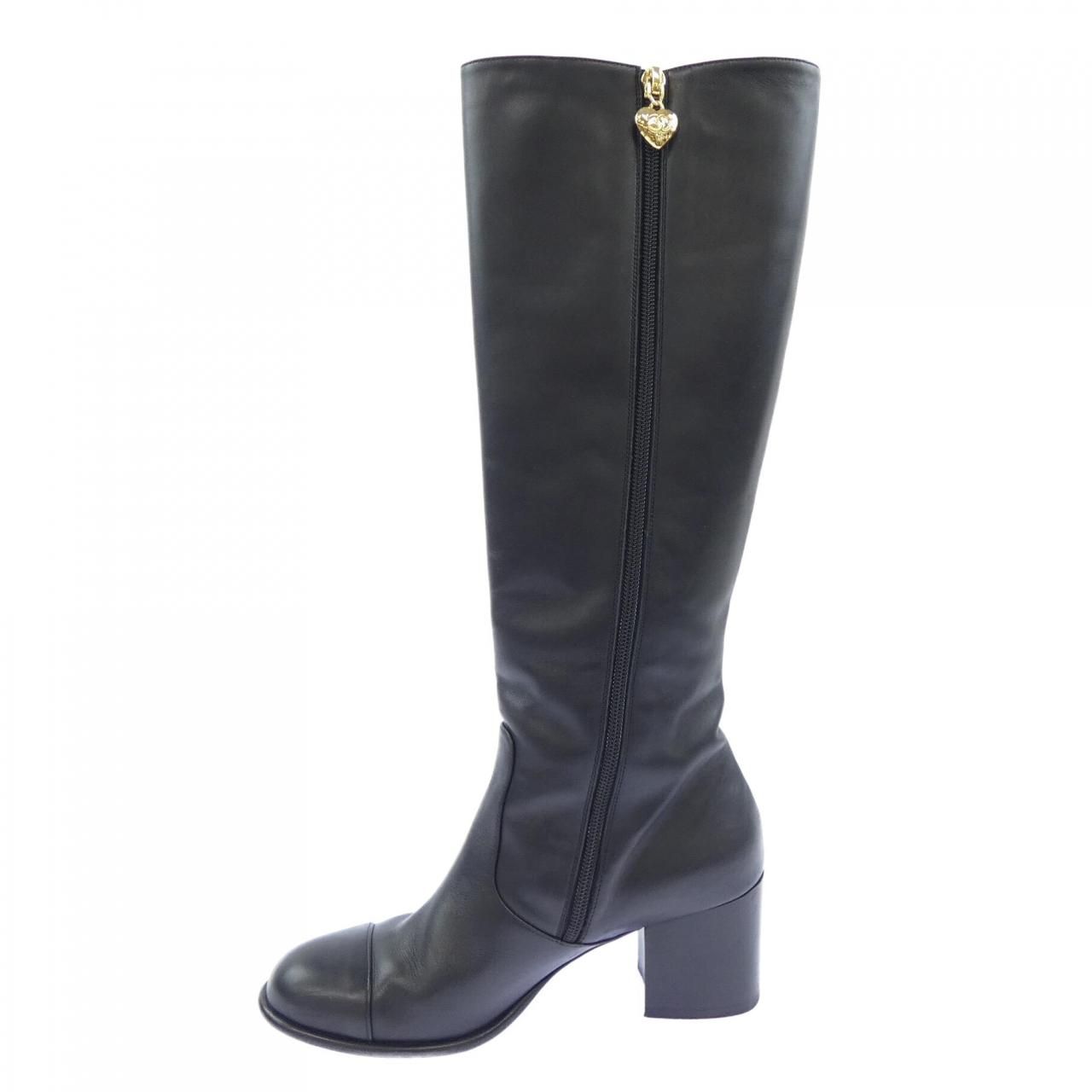 Chanel Long Boots Black — view 2
