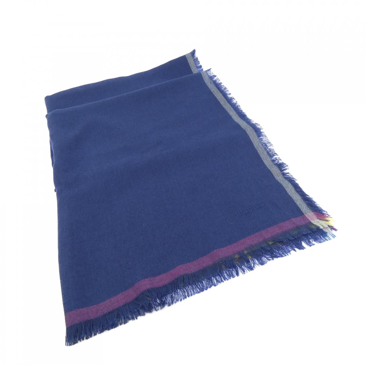 Hermes Stole Scarf Navy