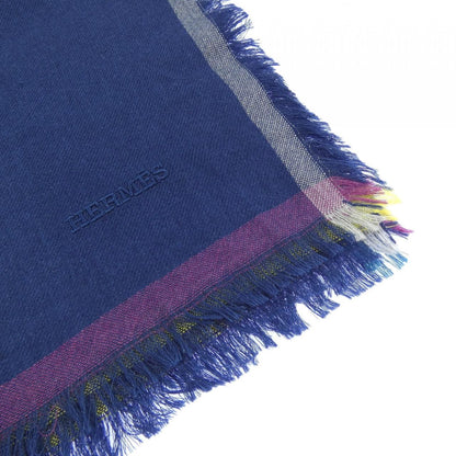 Hermes Stole Scarf Navy — view 2