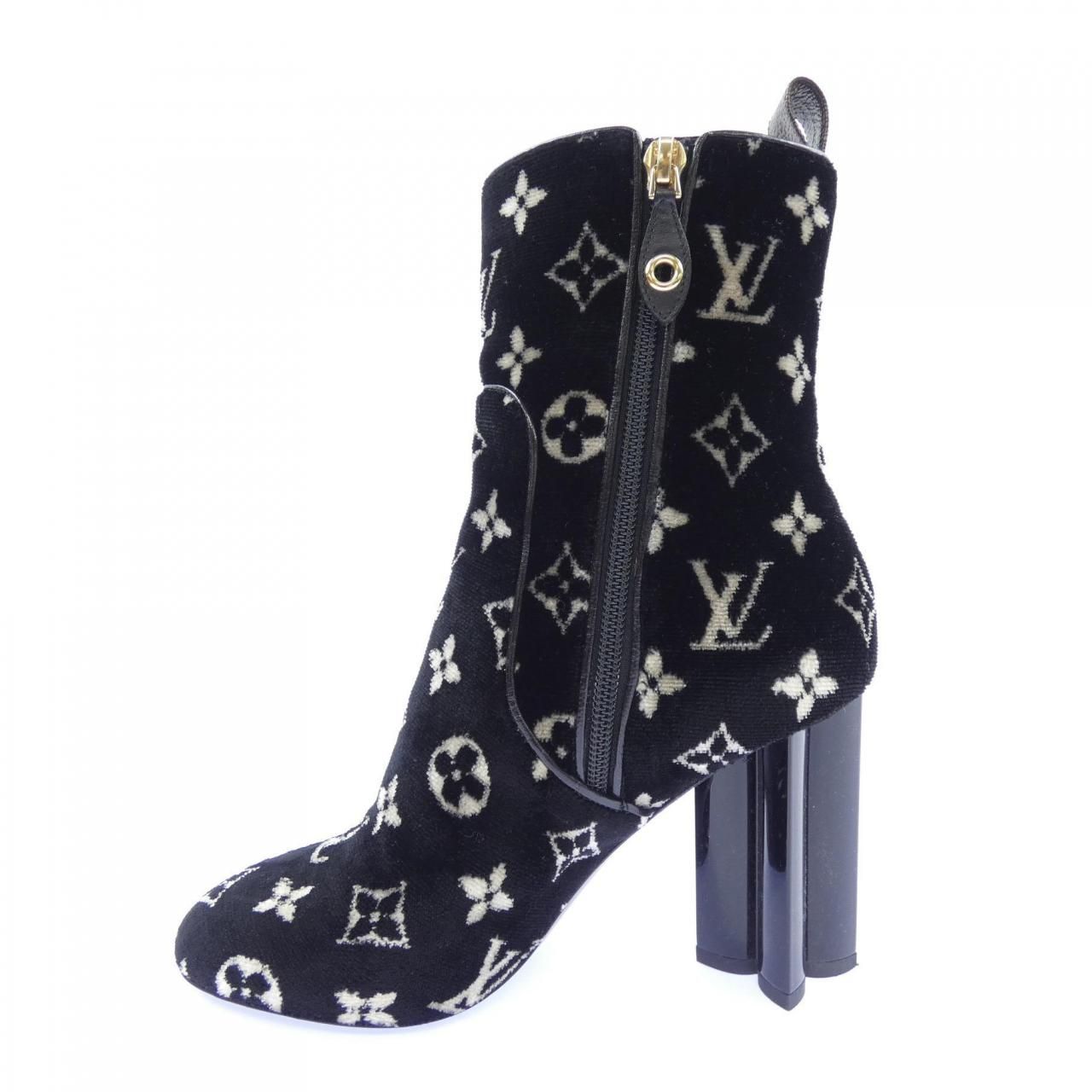 Louis Vuitton Monogram Velvet Silhouette Line Boots — view 2