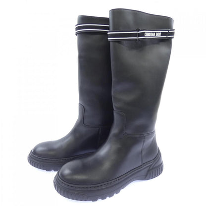 Dior Rubber Velcro Strap D-racer Long Boots — view 3