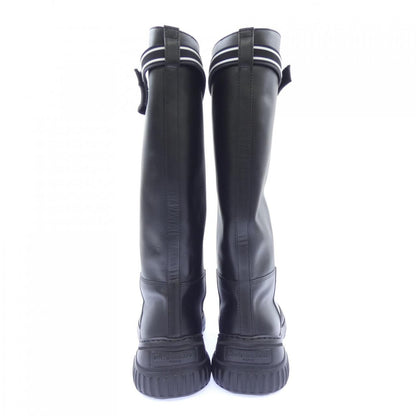 Dior Rubber Velcro Strap D-racer Long Boots — view 5