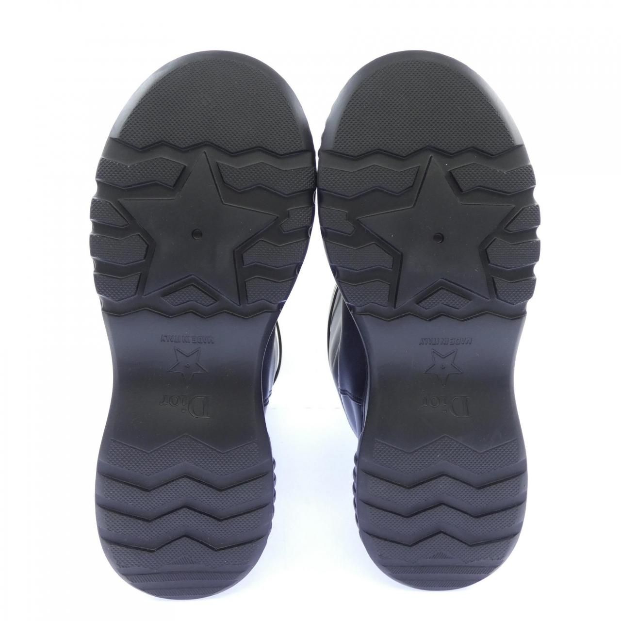 Dior Rubber Velcro Strap D-racer Long Boots — view 4