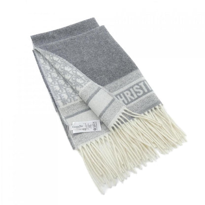 Dior Stole Scarf Gray