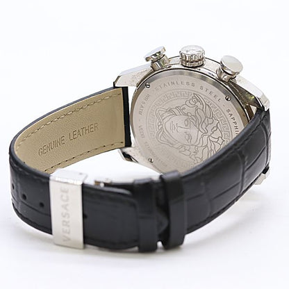 Versace V-ray SS Quartz Chronograph Black Dial Watch — view 4
