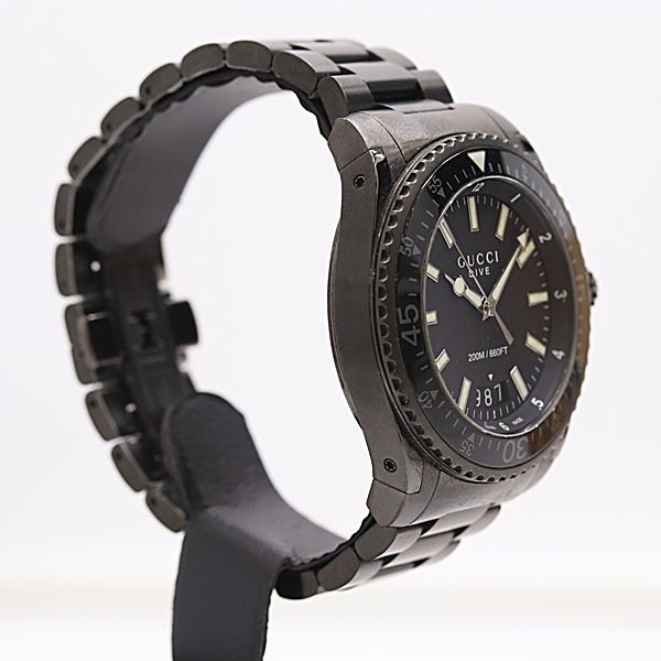 Gucci Dive 136.2 SS Quartz Black Dial Watch — view 2