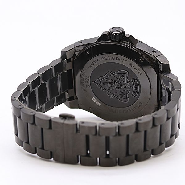 Gucci Dive 136.2 SS Quartz Black Dial Watch — view 4
