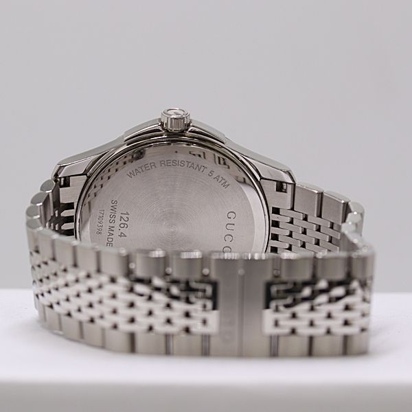 Gucci Timeless 126.4 Date Quartz Black Dial Watch Mtm — view 4