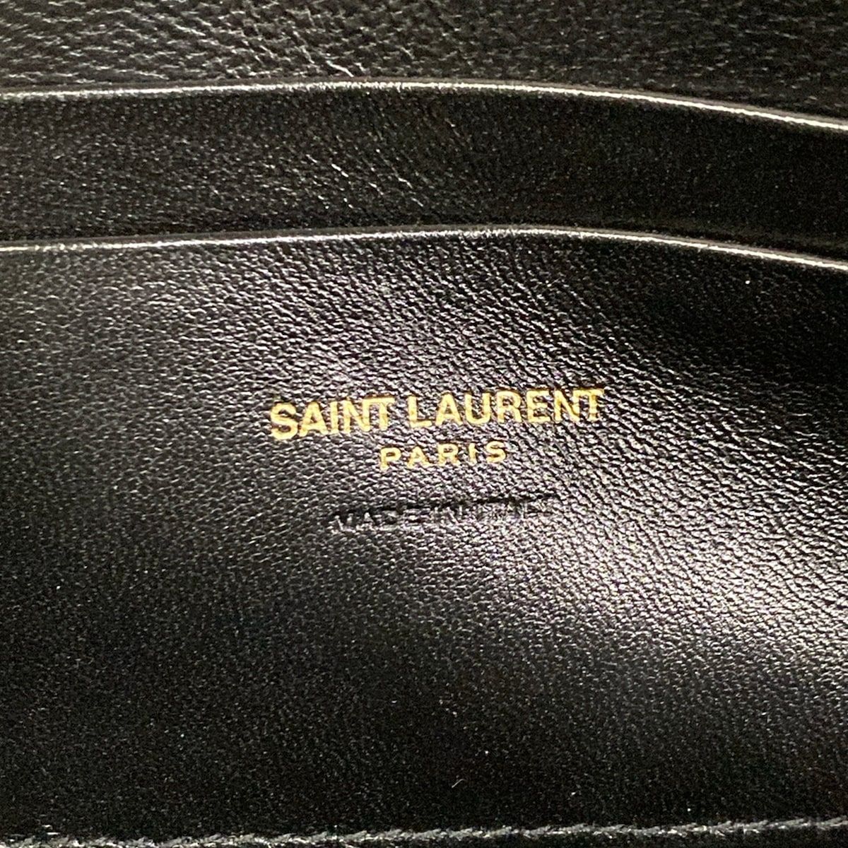 Saint Laurent Paris Mini Shoulder Bag Beige Chain Tassel Leather — view 9