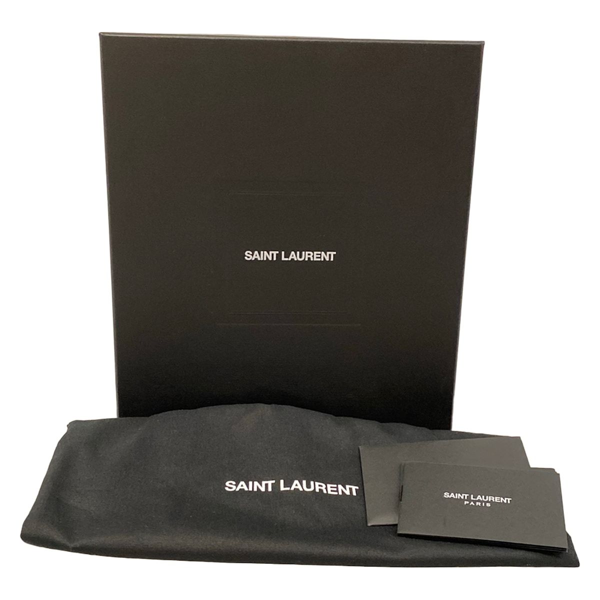 Saint Laurent Paris Mini Shoulder Bag Beige Chain Tassel Leather — view 8