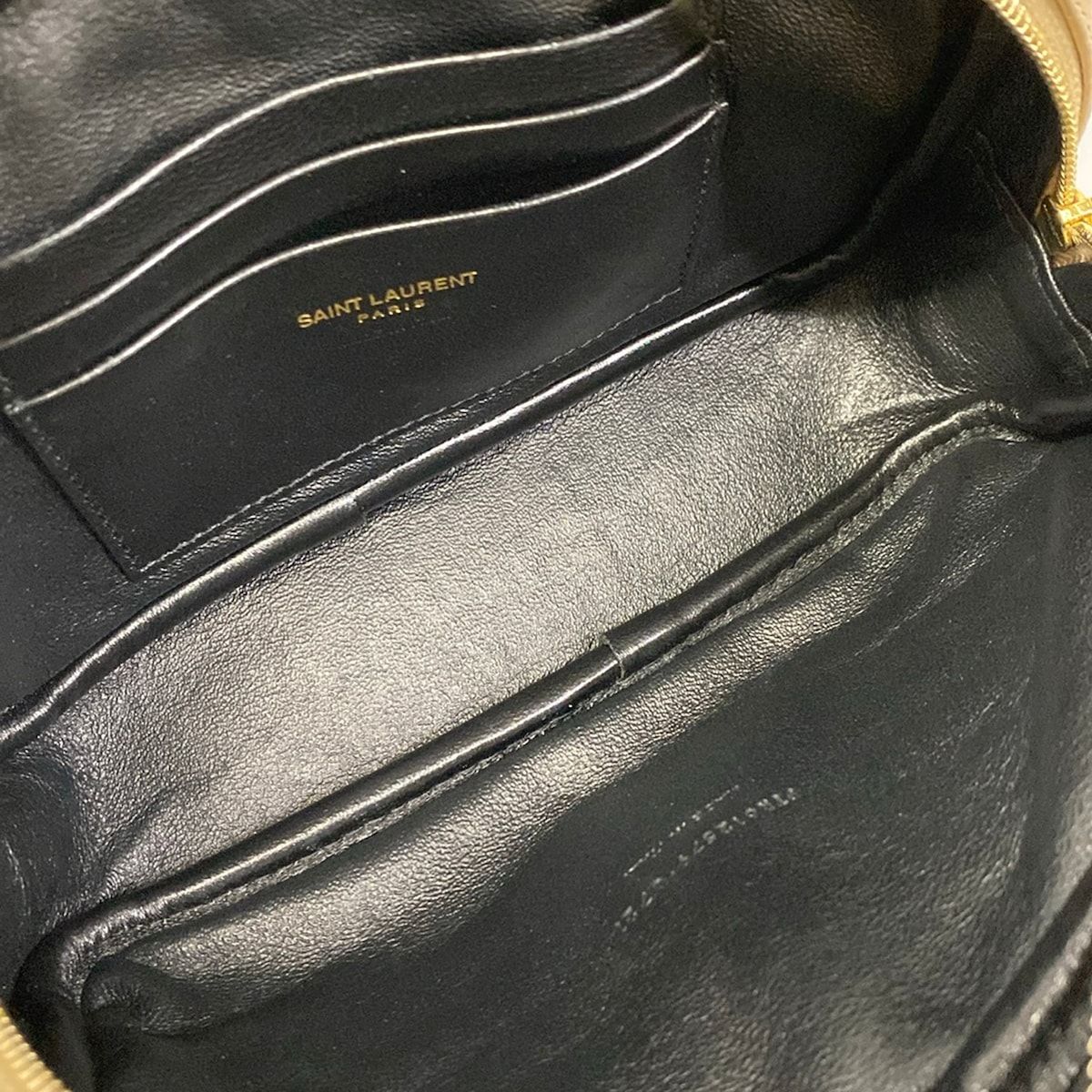 Saint Laurent Paris Mini Shoulder Bag Beige Chain Tassel Leather — view 7