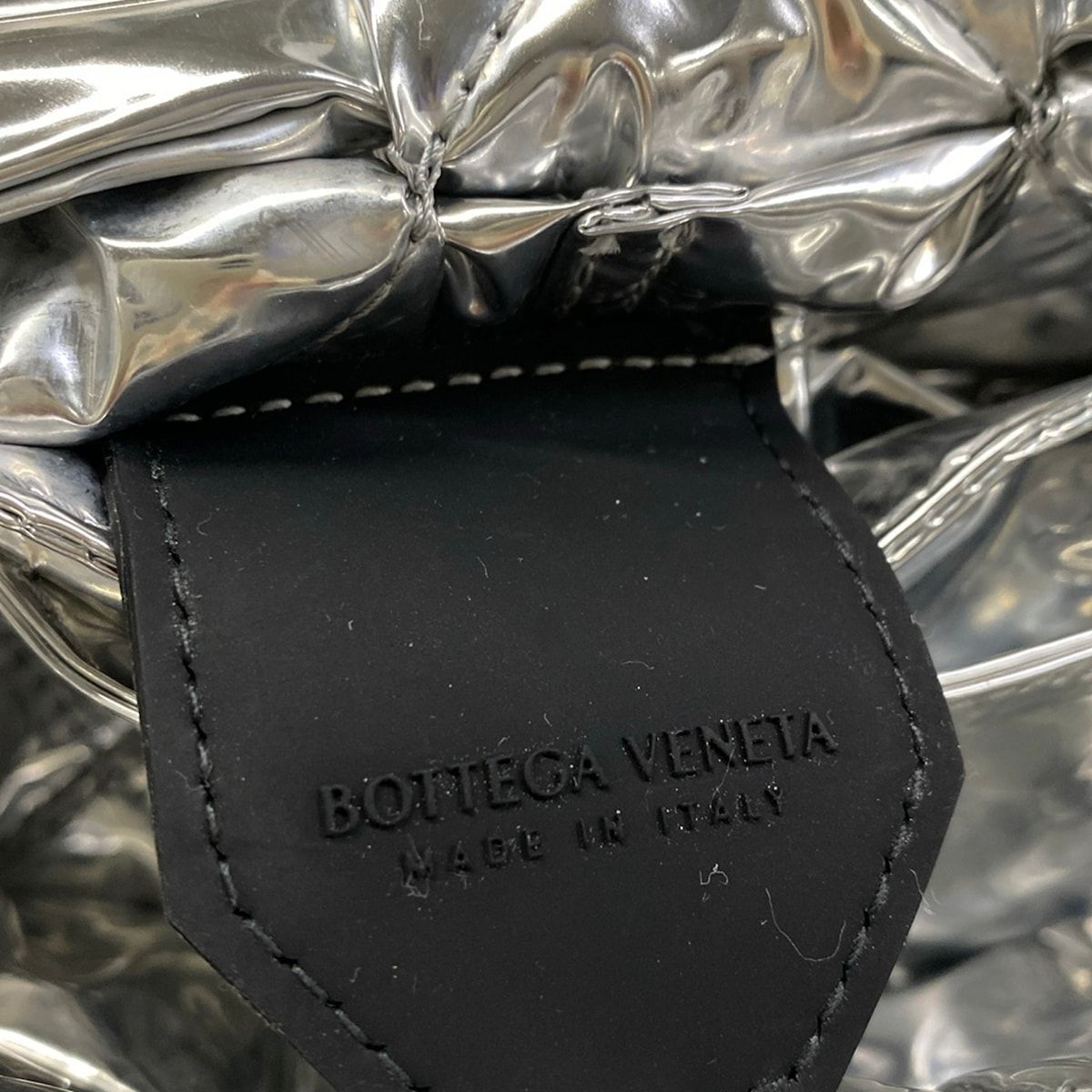 Bottega Veneta Waist Pouch the Padded Tech Cassette Maxi Intrecciato Silver — view 9