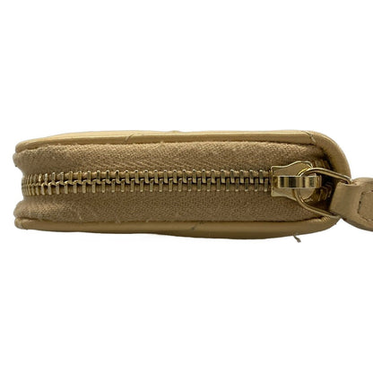 Chanel Coin Case 19 Beige Gold Lambskin — view 8