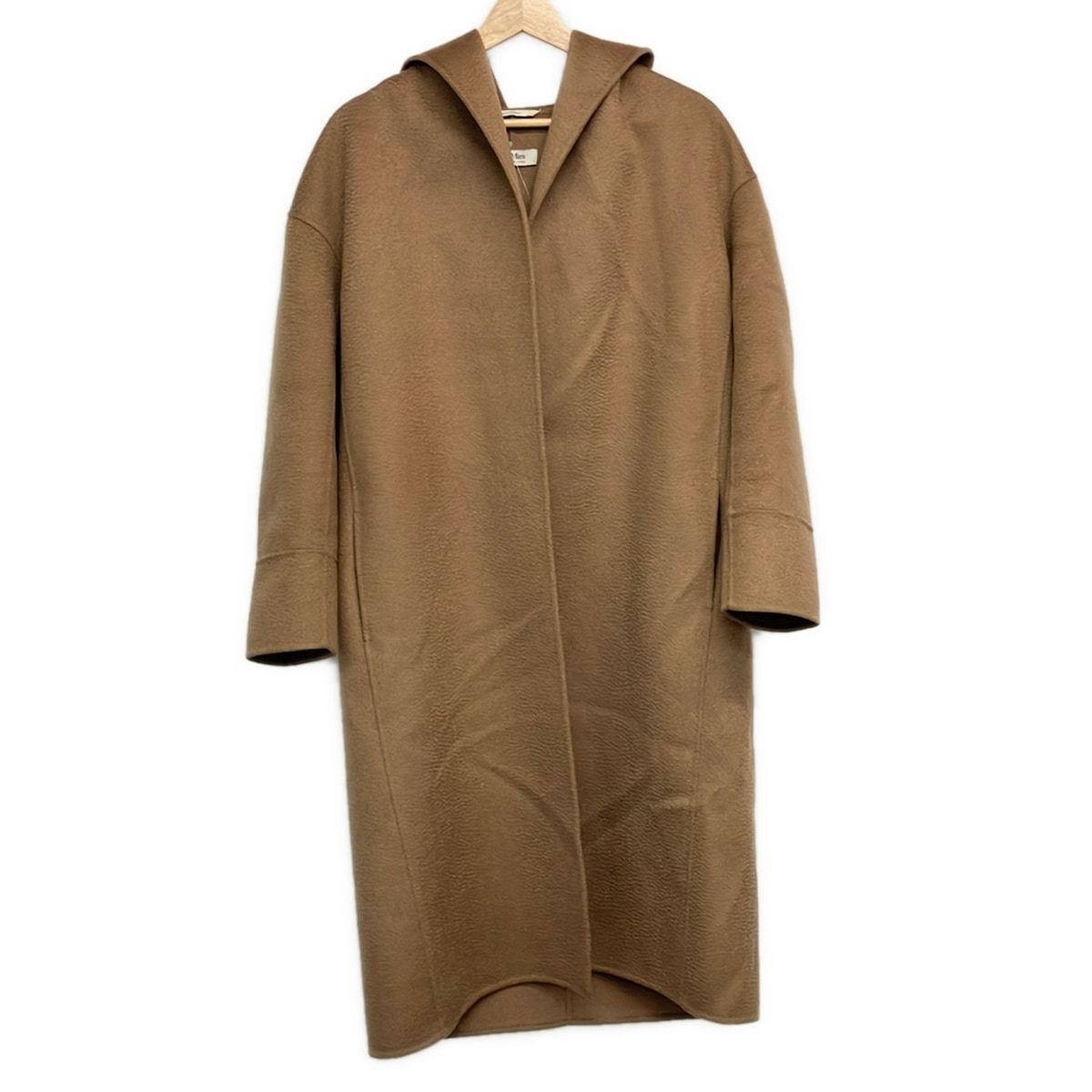 Max Mara Coat 36 Light Brown Long Sleeve Autumn Winter Double Face Gown