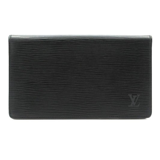 Louis Vuitton Wallet Epi Noir Check Case Leather