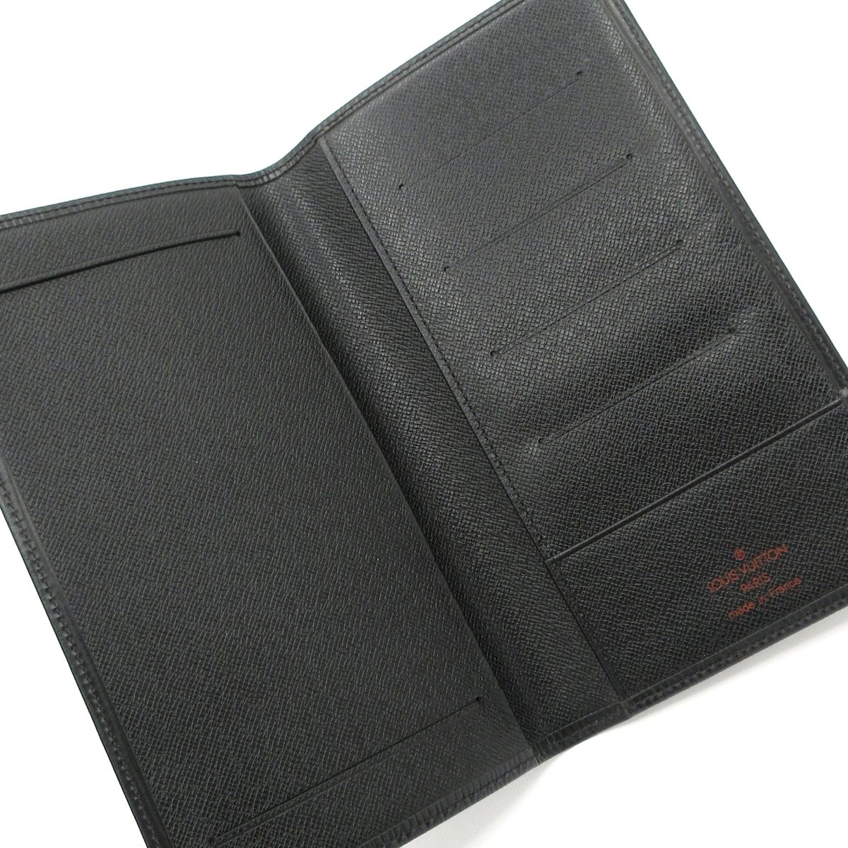 Louis Vuitton Wallet Epi Noir Check Case Leather — view 3
