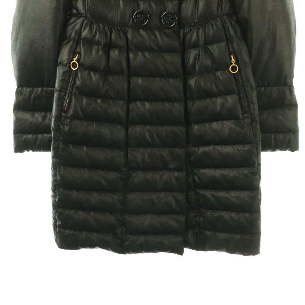Moncler Premier Johanna Down Jacket Coat Double 1 Black ES — view 6