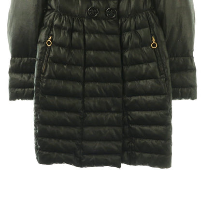 Moncler Premier Johanna Down Jacket Coat Double 1 Black ES — view 6