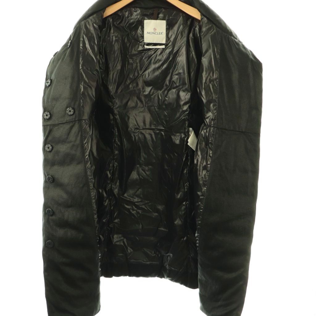 Moncler Premier Johanna Down Jacket Coat Double 1 Black ES — view 3