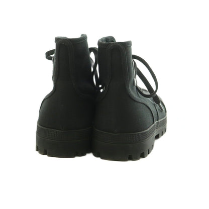 Celine Triomphe Canvas High Cut Sneakers Shoes 39 Black — view 3