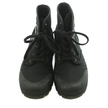 Celine Triomphe Canvas High Cut Sneakers Shoes 39 Black — view 6