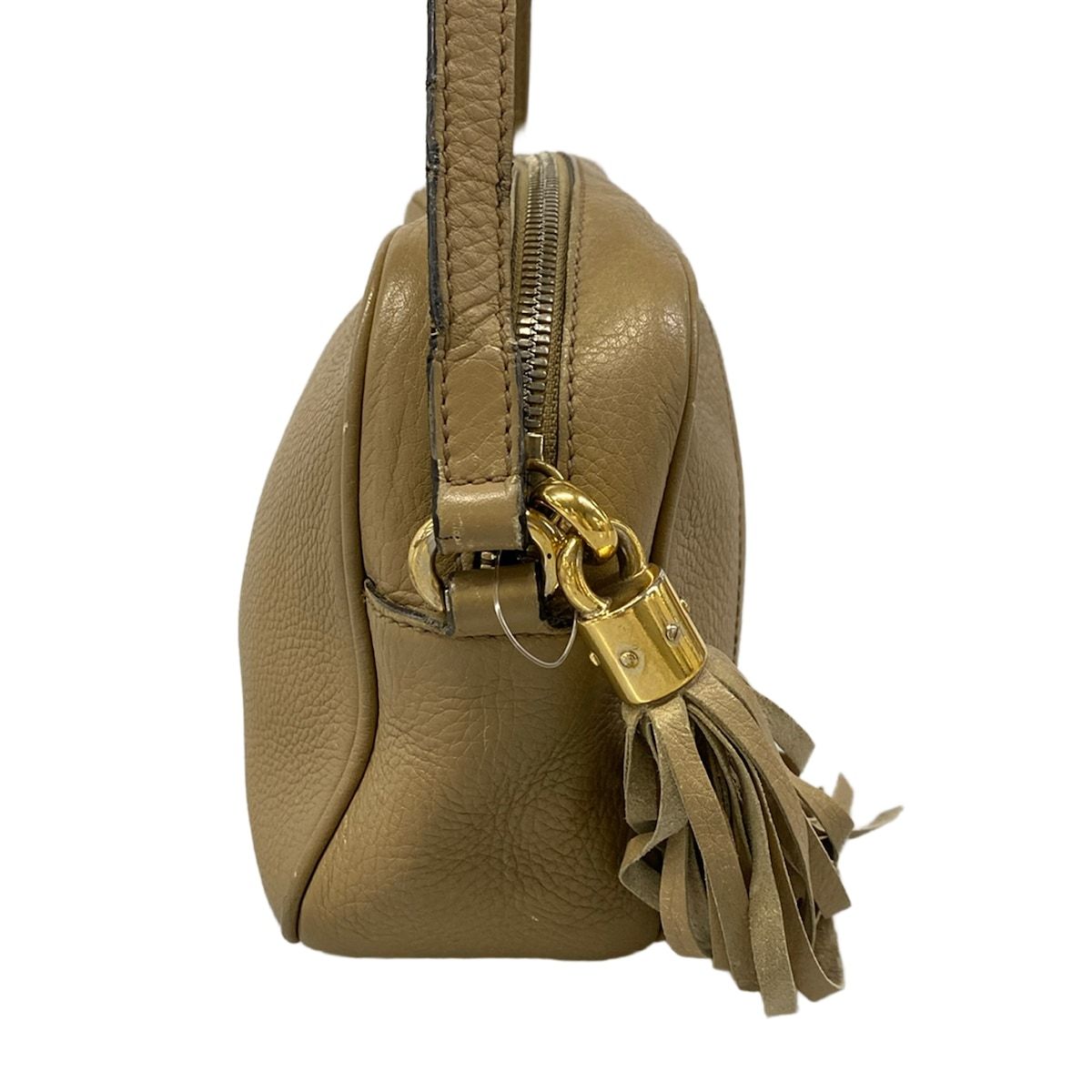 Gucci Shoulder Bag Soho Beige Tassel Leather — view 2