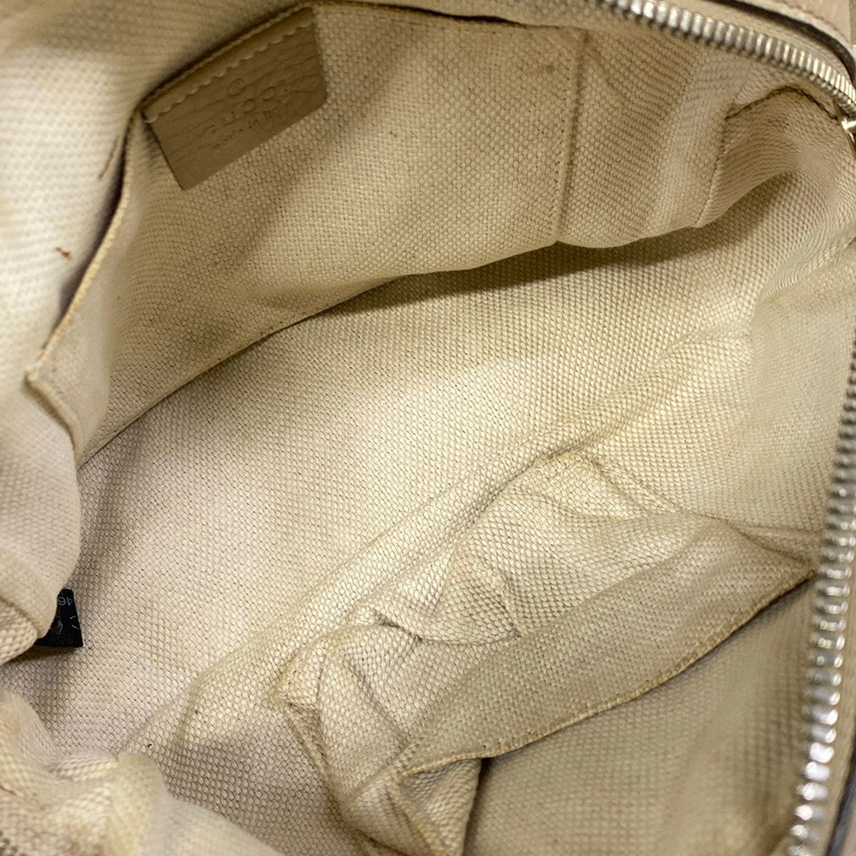 Gucci Shoulder Bag Soho Beige Tassel Leather — view 7