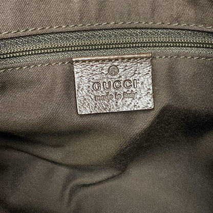 Gucci Tote Eclipse Beige Dark Brown Leather — view 9
