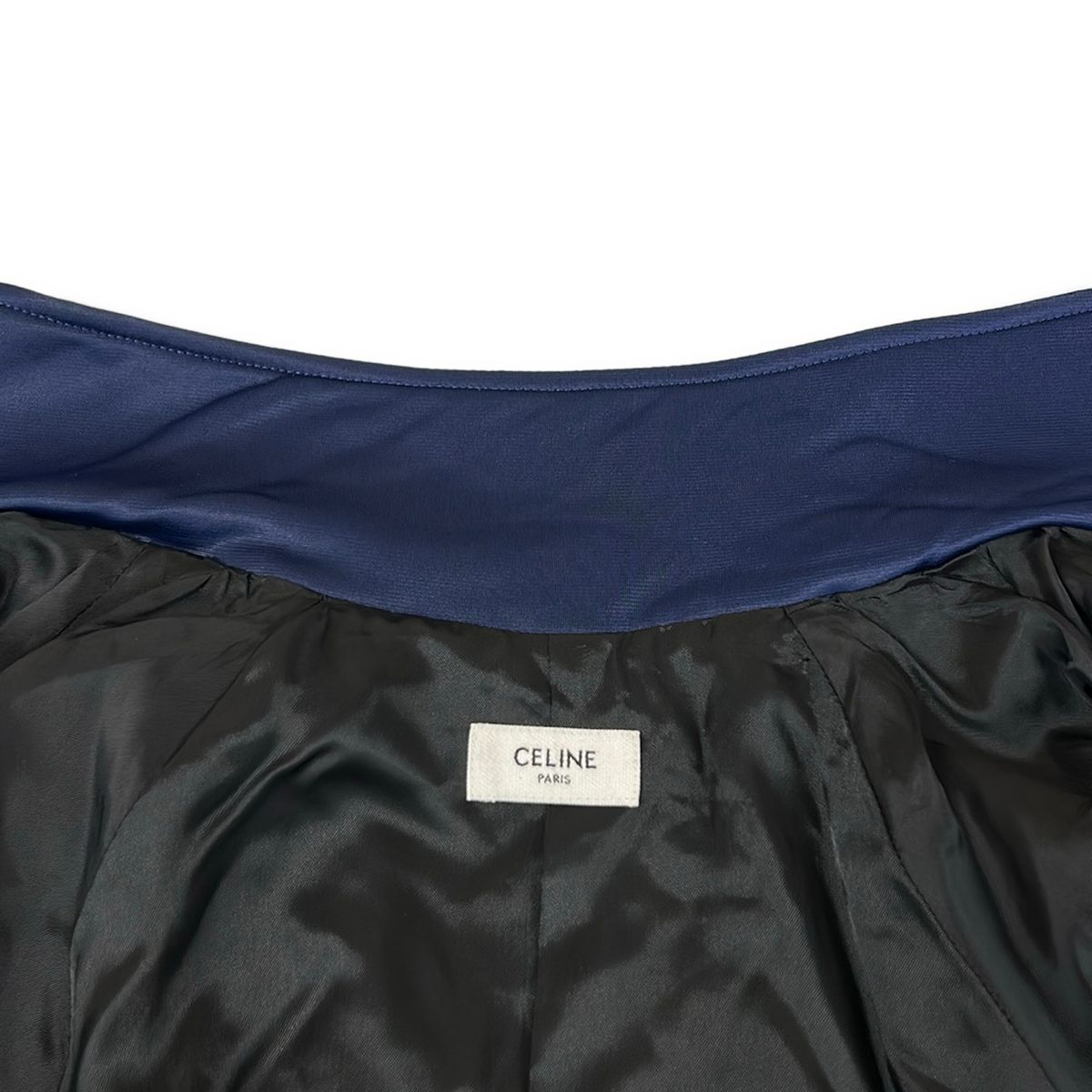 Celine Jersey Tracks Jacket Navy White Long Sleeve Zip Up Spring Autumn — view 8